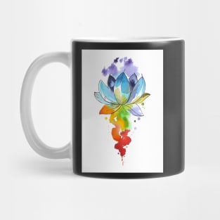 Chakra Yoga Lotus Flower Watercolour Mug